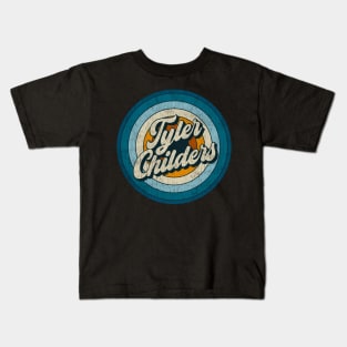 Tyler Childers - Retro Circle Vintage Kids T-Shirt